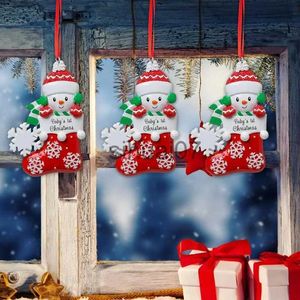 Decorazioni natalizie Baby First Christmas Ornament 2023 Albero di Natale Ornamenti appesi Incisione Decorazione Forniture per feste a casa YQ231115