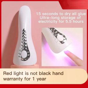 Nagelorter 18W Mini Manicure Lamp snabbtorkande inte svarta händer UV Lätt nagelpoterapimaskin laddningsbar bärbar DIY-nagelkonstlampa 231020