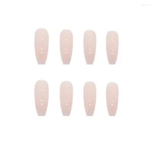Falsche Nägel Fake Nail Patch French Style Full Cover Sticker Salon Tools