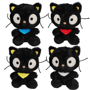 Hot -selling new wholesale chocolate cat plush doll cute black cat plush toy children Christmas gift free UPS/DHL