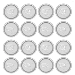 Dinnerware 50 Pcs Easy Open Lid Can Covers Beer Practical Canning Lids Soda Water Sealing Aluminum