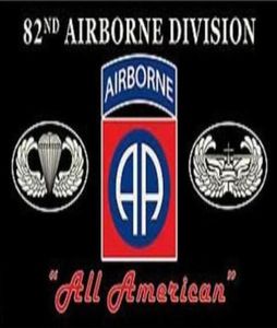 Armia US 82nd Airborne Division All American Flag 3 stopy x 5 stóp Baner poliestrowy Latanie 150 90 cm Flaga niestandardowa UA57519157