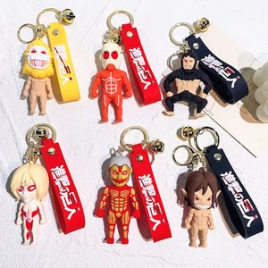 Wholesale Cartoon Keychain Soft Rubber PVC Car Pendant School Bag Silicone Anime Birthday Gift