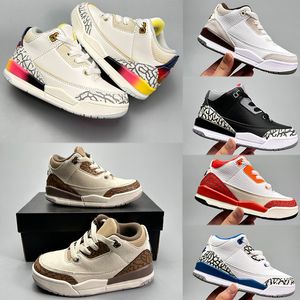 2023 Jumpman 3 3s Kinderschuhe Jungen Basketball Kid Schuhe 3 Sneakers Girls Boy Kleinkinder Spiel Designer Kid Sneaker Sport Säuglinge Größe 24-37.5