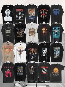 Fashion Luxury Manson Brand Band Brand Vtg Rock Classic Thirt Mens e Women Shee Pure Pure Cotton Vintage Coppia T-Shirts Hip Hop Style Selthirt X3GQ