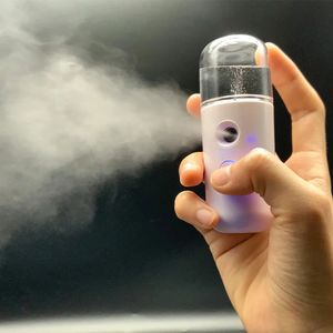 Ångare 30 ml Mini Nano Sprayer Nebulizer Face Air Luftfuktare Portable Hydrating Anti-Aging Wrinkle Women Beauty Skin Care 231020