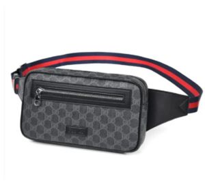 Designer mode midjepåsar unisex män kvinnor läder kors body handväska berömd bumbag mode axelväska brun bum jävel pack med original låda