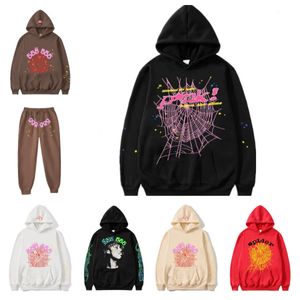 Hoodie Herren SP5DER Hoodie Designer Frau Trainingsanzug Jogginghose Pullover Hochwertiger Schaumdruck Luxus Damen Rosa Web Sweatshirt Baumwolle Buchstabe Langarmjacke