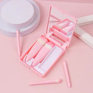 Makeup Brushes Sdotter 5st Set Cosmetic Powder Eye Shadow Foundation Blush Blending Make Up Brush Soft Hair Maquiagem With Mirr