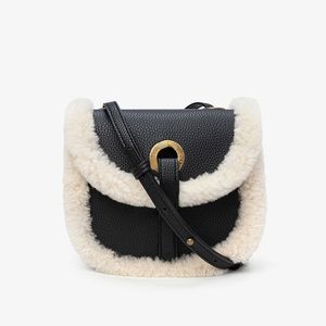 Bolsa crossbody feminina marca elegante bolsa de camurça fofa outono e inverno
