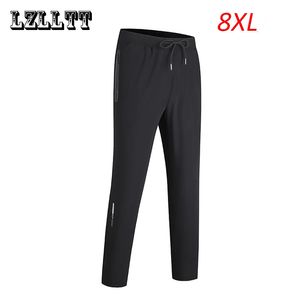 Calças masculinas verão homens secagem rápida respirável legal joggers calças dos homens casual esporte fitness calças ao ar livre calças masculinas masculino plus size 8xl 231021