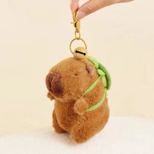 Plush Keychains Capybara Keychain Cute Bag Pendant Creatuve Fluffty Animals Keyring Kawaii Stuffed Doll Birthday Gift Trend 231020