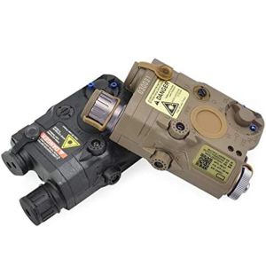 PEQ-15 RED GREEN BLUE DOT LASER SIGRE 흰색 LED 손전등 스트로브 라이트 사냥 장난감 AR15 소총 AirSoft PEQ No IR