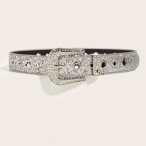 Altri accessori moda Goth per strass Donna Cinturino in pelle PU per strass Western Cowboy Y2K Cintura moda ragazza per jeans uomo 231020