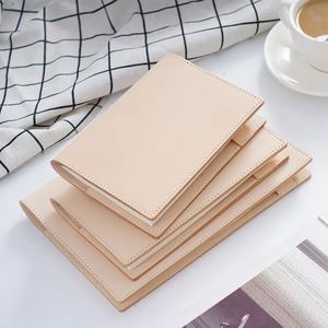 Blocos de notas 100% capa de couro genuíno A5A6B6 Sketchbook Planner com grade em branco Inserir Retro Notebooks e Diários Diário Capa Papelaria 231020