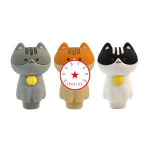 Latest Colorful Small Cats Style Silicone Pipes Glass Filter Hole Screen Bowl Portable Innovative Herb Tobacco Cigarette Holder Bong Smoking Handpipes DHL