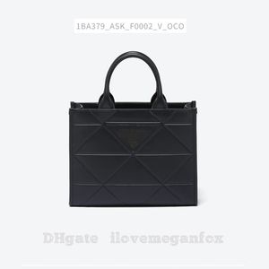 Borsa tote da donna Symbole piccola in pelle con cuciture larghe Borse moda Borse a tracolla Nero Articolo n.: 1BA379_ASK_F0002_V_OCO