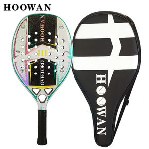 Squash Racquets Hoowan 3 Beach tenis rakieta węglowa 3K szorstka powierzchnia miękka eva rdzeń 22mm 231020