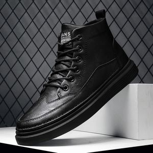 Designer de qualidade Homens de botas altas Lace-up Meio clássico Sapatos de estilo clássico inverno outono no tornozelo de neve do homem casual Botas Casual Factory Item R612 26