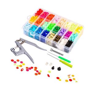 150 SETS T5 Plastikowe przycisk Snap Dodaj snapy Smawnice Zestaw narzędzi Organizer Kontenery Łatwa wymiana DIY Family Dostawa Dostawa Dropor