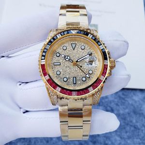 MENS 116758 Luksusowy projektant Diamond Zestaw Klonowany AAA Zegarek 41 mm stal nierdzewna U1Top Klasyczny Glow Waterproof Sapphire Glass Wysokiej jakości Luksusowy prezent świąteczny