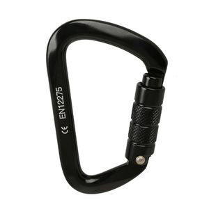 Carabiners Climbing Buckle Carabiner Appelling Canopy D-Shape Carabiner Outdoor 7075 Aluminum Alloy Black/Bule/Red/Orange/Silver 231021