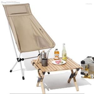 Camp Furniture Outdoor Moon Chair Portable Folding Backrest Camping Fishing Park Beach Director