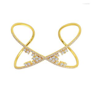 Bangle Luxury Designer Biżuteria dla kobiet modne modne bransoletki Dubai Znakomite złote dekoracja dekoracja diamentowa świąteczne prezenty