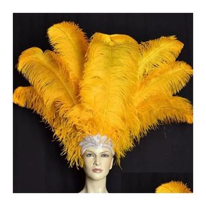 Party Decoration 200Pcs/Pack 10-12 Inch Ostrich Feather Party Decoration Plume Craft Supplies Wedding Table Centerpieces/Web Celebrity Dhrq1