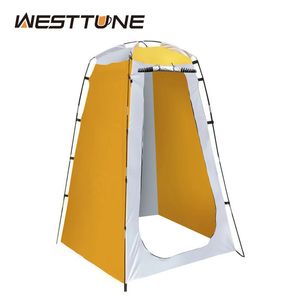 Tält och skydd Westtune Portable Privacy Shower Tält utomhusvattentätt föränderliga rumsskydd för camping vandring strand toalett dusch badrum 231021