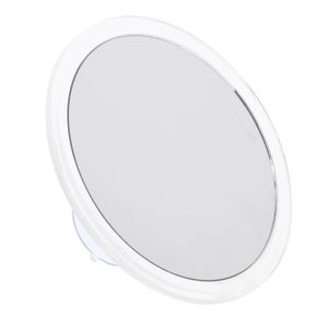 Espelhos compactos ventosa espelho de vaidade banheiro barbear fazer espelhos ampliação prata maquiagem à prova d 'água miss round com luz 231021