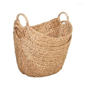 Bowls Natural Water Hyacinth Boat Basket Set Of 2