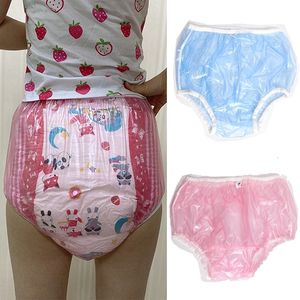 Pannolini per adulti Pannolini 2 PZ abdl pannolini per bambini adulti pvc mutandine riutilizzabili rosa e blu Baby dodot pannolino ddlg mutandine poco spazio pannolini mutandine 5 XL 231020