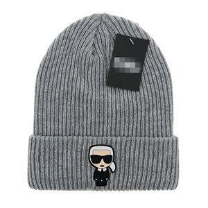 Luxury Classic Designer Autumn Winter Hot Style Beanie Karl Hats Män och kvinnor Fashion Universal Sticked Cap Autumn Wool Outdoor Warm Skull Caps K-3