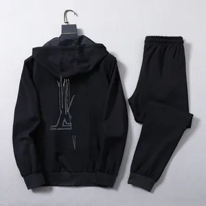 2023 مصمم Tracksuit العلامة التجارية المطبوعة للملابس الرياضية Mens Tracksuit فضفاضة هوديي سراويل سراويل سراويل Sups Hoodie Track Suit 001