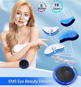 Ansiktsvårdsenheter EMS Massager Aktuell muskelstimulator Lyft Eye Beauty Devic Neck Tool Lift Skin Drawning Anti Wrinkle 231020