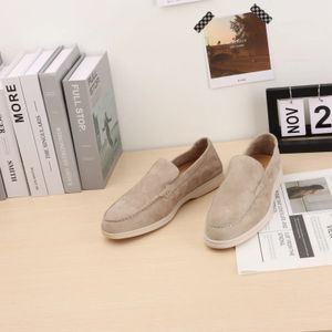 Dress Shoes LORO Designer Luxury Brand High Quality Casual Loafers Shoes Women Suede Leather Flat Walking Mocasines driving Shoe Men's 231020