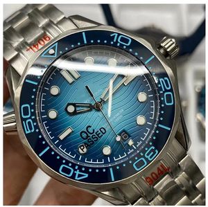 New arrival Sea Master 75th Summer Blue 42mm Mens Watches 21030422003003 Automatic Menchanical Movement Men With Sapphire Crystal