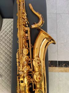 Saxofone tenor profissional, alta qualidade, 62 b-flat, latão banhado a ouro, gravação profunda, tom de nível profissional, instrumento sax jazz 00