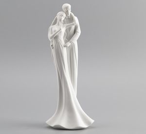 Wszystkie porcelanowe prezenty ślubne Drobne serie oblubieńca i żywica panny młodej Rzeźba Miękkie wyposażenie domu 1637912