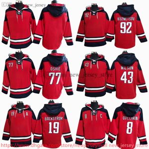 DIY -designer Alex Ovechkin Hoodie Mens Kids Woman Nicklas Backstrom Tom Wilson Winter Plush tröja Hooded Ins Fashion Youth Studenter Spring and Autumn Team Hoodies