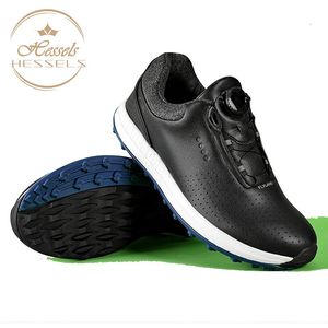 Gai Dress Fashion Men Waterproof Breattable Golf Sports Shoes Walking Sneakers Kvinnor Snabb snörning Spikeless Golf Footwear 231020 GAI