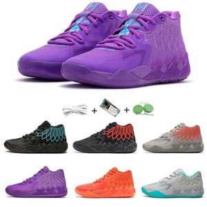 Erkekler Lamelo Ball Basketbol Ayakkabıları MB1 MB.01 Siyah Blast Buzz Kraliçe Lo Ufo Buradan Değil Rick ve Rock Ridge Red Mens Trainers Sports Spor Sakinleri