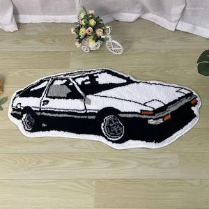 Carpets Soft Tufting Carpet Sports Racing Car Shape Rug Boy Living Room Bedroom Non-slip Floor Mat Doormat Bedside Pad Home Decor