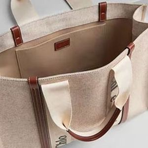 Borsa firmata Borsa tote Borsa a mano da donna Borsa a tracolla WOODY Borsa a tracolla in tela Shopping Borsa tote di moda di lusso Borse grandi nere