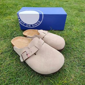 Germany Birkens Slippers Clogs Designer Slides for Men Boston Clogs Sandals Women Platform Slipper Mens Loafer Slipper Suede Leather