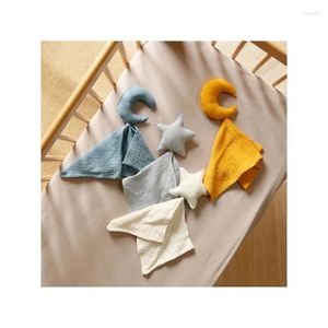 Bow Ties Insular Baby Soother Appease Handduk Bib Soft Doll Teether Spädbarn Comfort Sleeping Nursing Cuddling Filt Toys