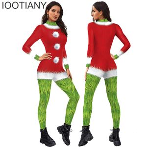 Monster 3D Druck Frauen Overall Weihnachten Karneval Phantasie Party Cosplay Kostüm Body Erwachsene Weihnachten Onesie Outfits