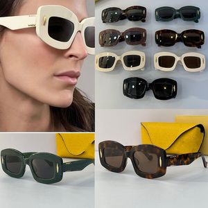 Projektanci okulary przeciwsłoneczne damskie moda sporty na świeżym powietrzu Uv400 okulary przeciwsłoneczne Klasyczne gogle unisex podróżne jazda wiele stylów okularów przeciwsłonecznych LW40114I