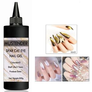 Nail Polish 500g Universal Spar Cat Eye Nail Gel Polish Silver Gold Nail Gel UV Gel Varnish Nail Polish Glue for Nail Salon Manicure 231020